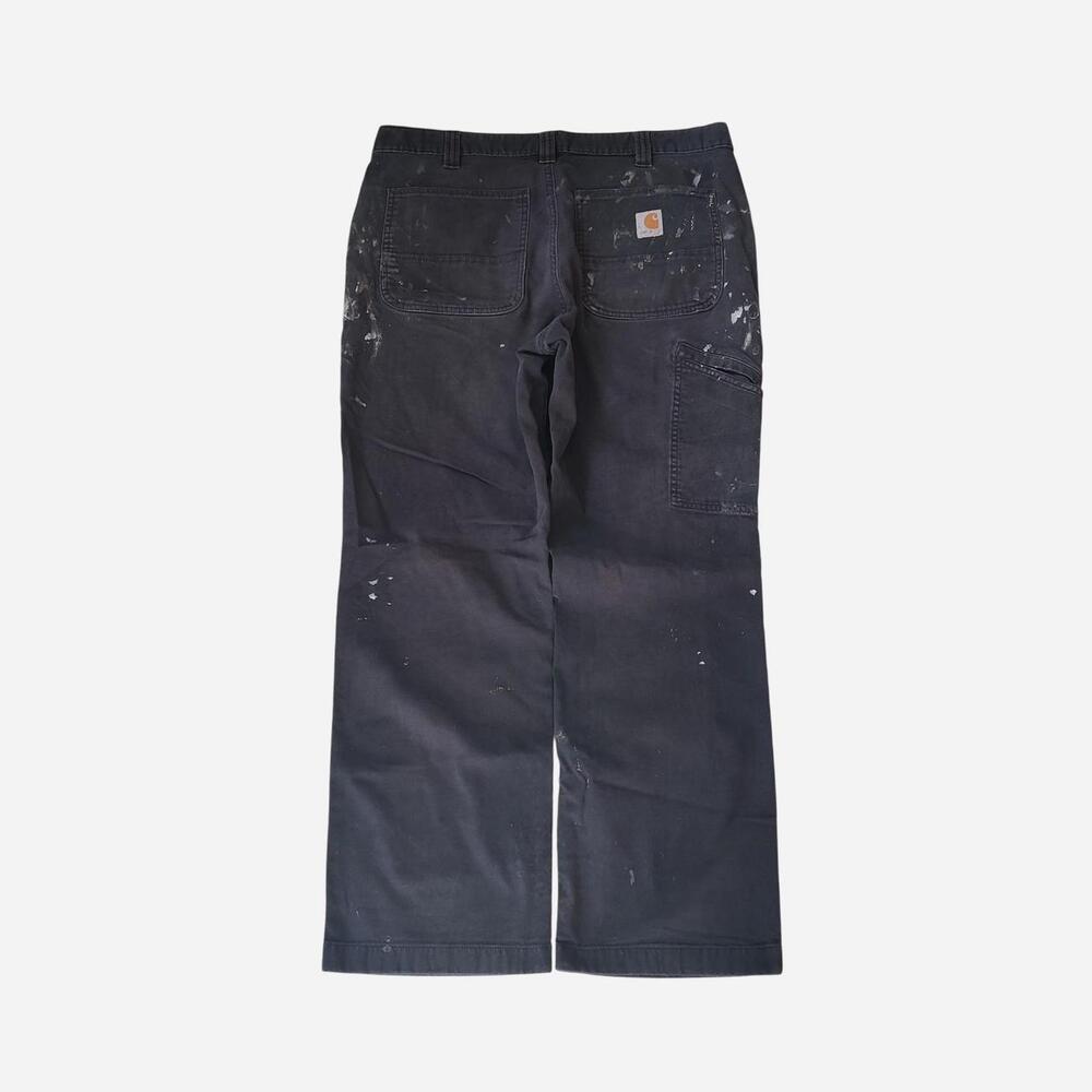 Carhartt Relaxed Fit Black Paint Splatter Carpenter Pants
